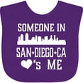 thumbnail image 3 of Inktastic San Diego Someone Loves Me Skyline Boys or Girls Baby Bib, 3 of 4