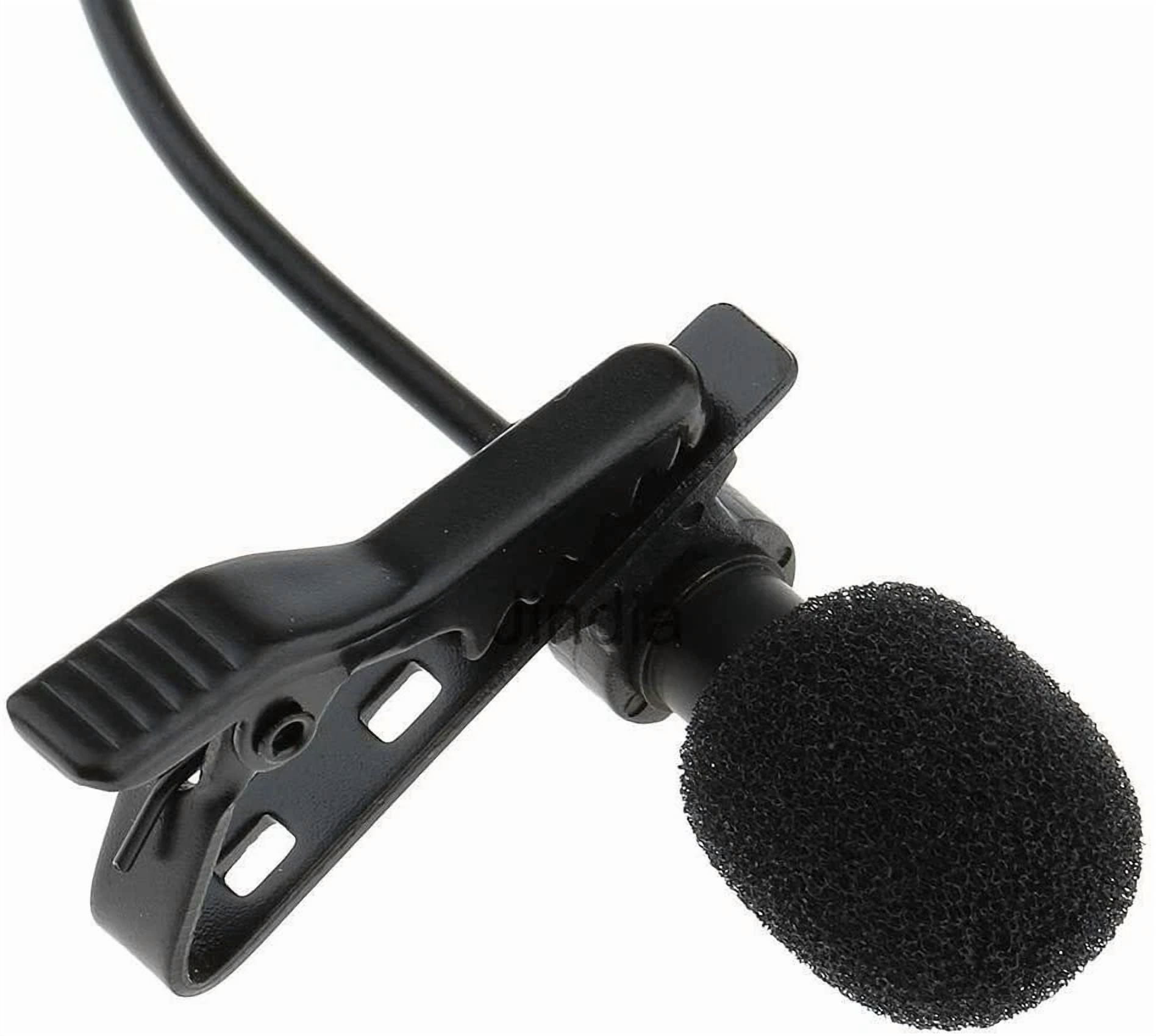 RHEA- 5X Exmax Mini Lapel Mic Tie Clip-On 1/8” 3.5Mm Jack Condenser Collar Microphone