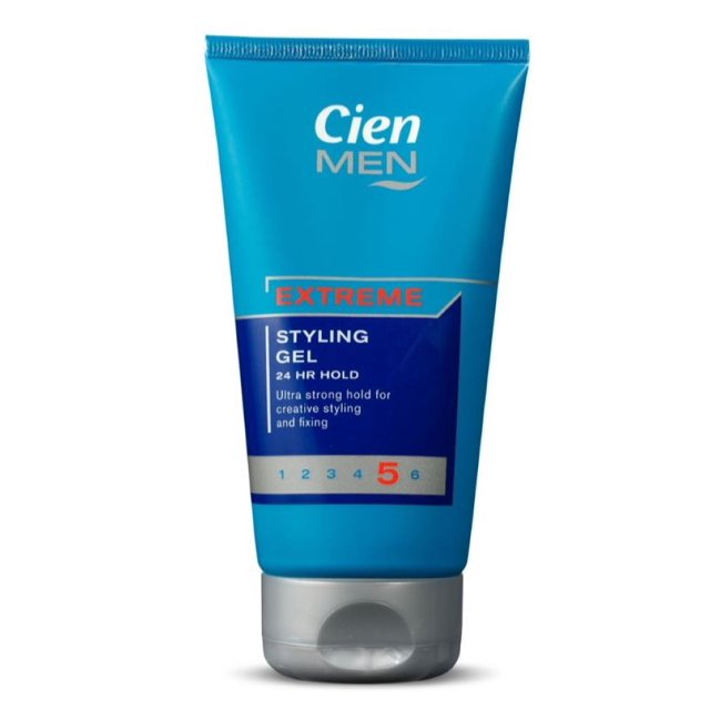 Cien Men Extreme Styling Hair Gel 24hr Hold Ultra Strong Hold 150ml