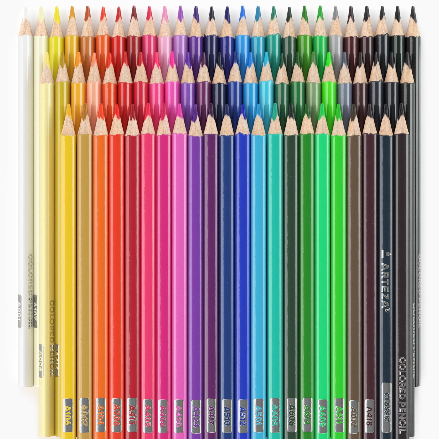 ARTEZA Colored Pencils, Professional Set of 72 Colors, Soft Wax