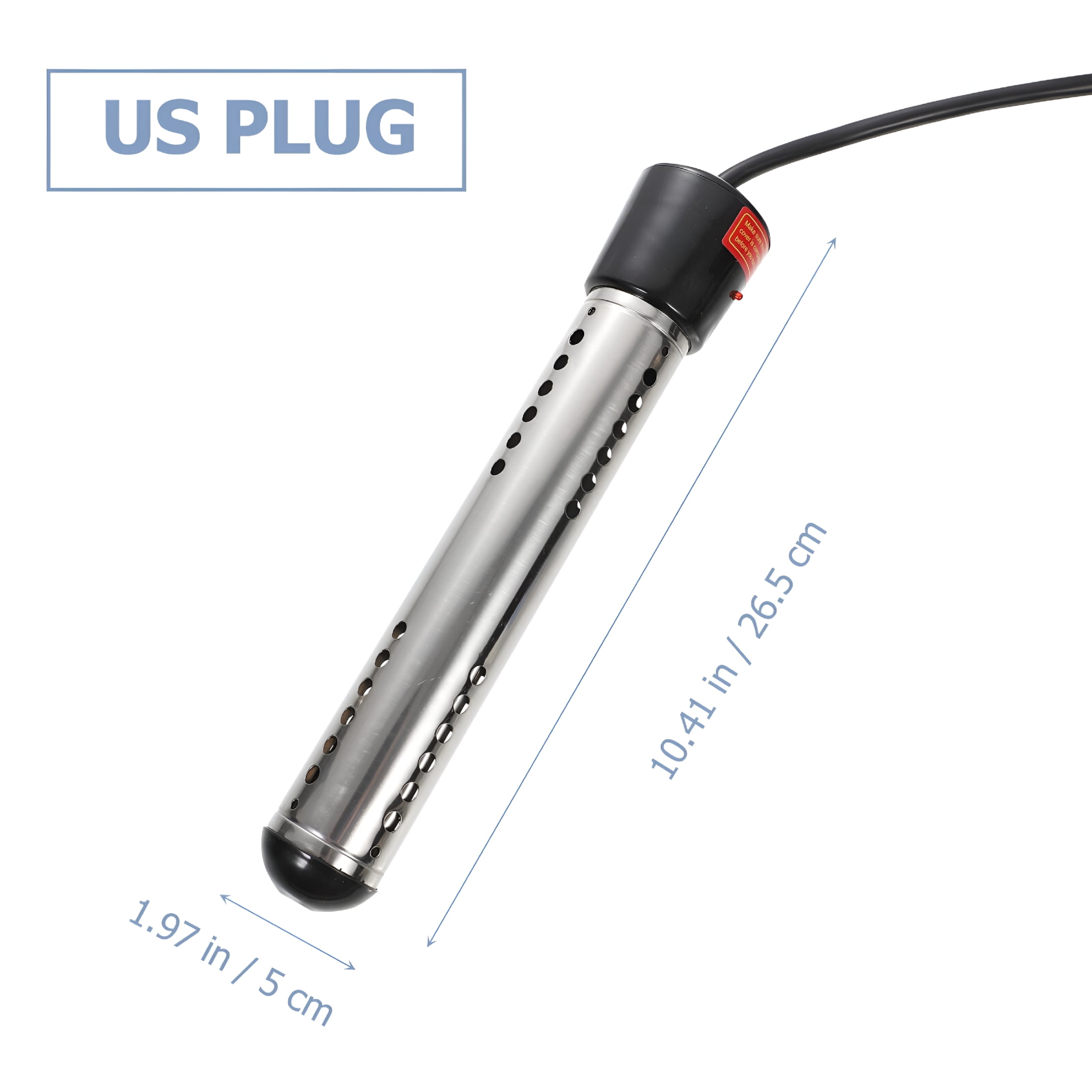 HIBIBUD 2026 New Pool Heater,Portable Stainless Steel Above Ground Pool Heater for Pool,Spa,Hot Tub,Fountain
