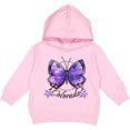 thumbnail image 2 of Inktastic Colorado State Butterfly and Flowers Toddler Hoodie, 2 of 4