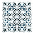 thumbnail image 3 of Ambesonne Traditional Shower Curtain, Victorian Petals, 69"Wx84"L, Blue Black White, 3 of 5