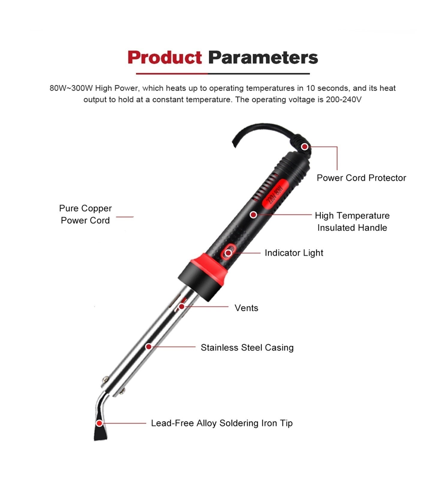 Electric Soldering Iron ,Soldering Iron Rework Station Heat Pencil Tips ,Mobile Welding Repair Tools