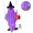 purple1 light, variant on Halloween Party Backdrop Swing Figure Decoration, Lighted Porch Decor with Fabric Body and Seat Accent Piece