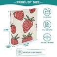 thumbnail image 5 of Strawberries 3 Ring Binders 1.5 inch Hardcover File Folders with Interior Pockets A4 Size Organizer for School Office Hospital Set of 2, 5 of 8