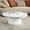Ø40", White, variant on Williamspace 22" Round Side Table, Modern Small Coffee Table Sofa Side Table Engineering Marble & White High Gloss Finish End Table Bedside Nightstand for Living Room Bedroom Apartment