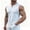 White, variant on Noric Men's Sleeveless Henley Tank Tops Solid Color V Neck Button Gym Workout Running Summer Muscle Tee