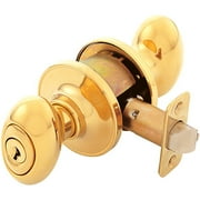 Solerno PVD Polished Brass Entry Knob