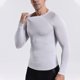 thumbnail image 5 of pstuiky Camisas para hombre de manga larga, Camisa deportiva de manga larga raglán con cuello redondo, transpirable y elástica, de color liso, para hombre top de hombre xl, 5 of 5