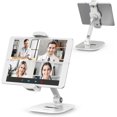 thumbnail image 1 of ILUMINPRO iPad Tablet Holder Stand, Height Angle Adjustable Desktop Cell phone Stand, Compatible With iPhone iPad Pro, 1 of 5