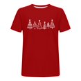 thumbnail image 4 of DayScoop Mens Short Sleeve T-Shirts Casual T Shirt Summer Christmas Print Sports Fashion Round Neck Top Shirts, 4 of 5