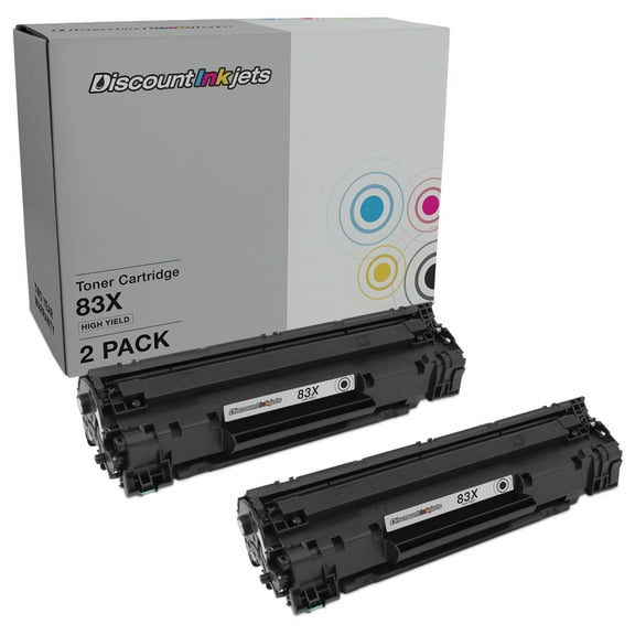 DI Compatible Toner Cartridge Replacements for HP 83X high yield (2 Pack - Black) Compatible with HP LaserJet Pro MFP M127fn, MFP M127fw, MFP M125nw, MFP M125rnw