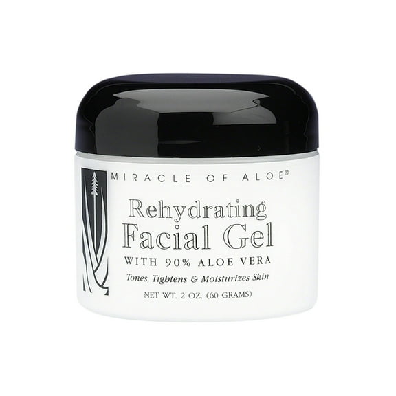 Rehydrating Facial Gel 2 ounce jar with 90% UltraAloe