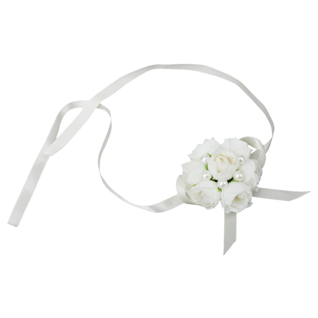 de Imitación Flores Mano Decoración Hermanas Dama Muñeca Novia Ramillete Blanco BLESIY Flores Flores muñeca