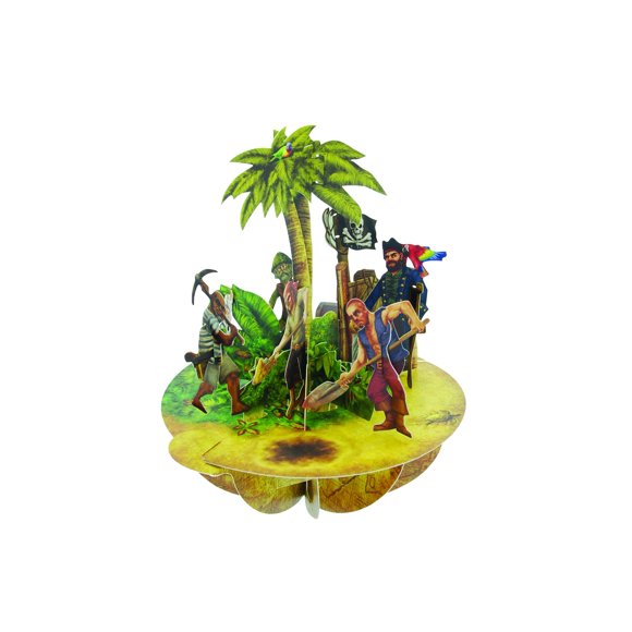 Santoro Pirouettes Treasure Island 3D Pop Up Card
