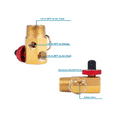 Air Tank Repair Kit W/ Valve,Air Tank Valve Kit with Pressure Gauge and