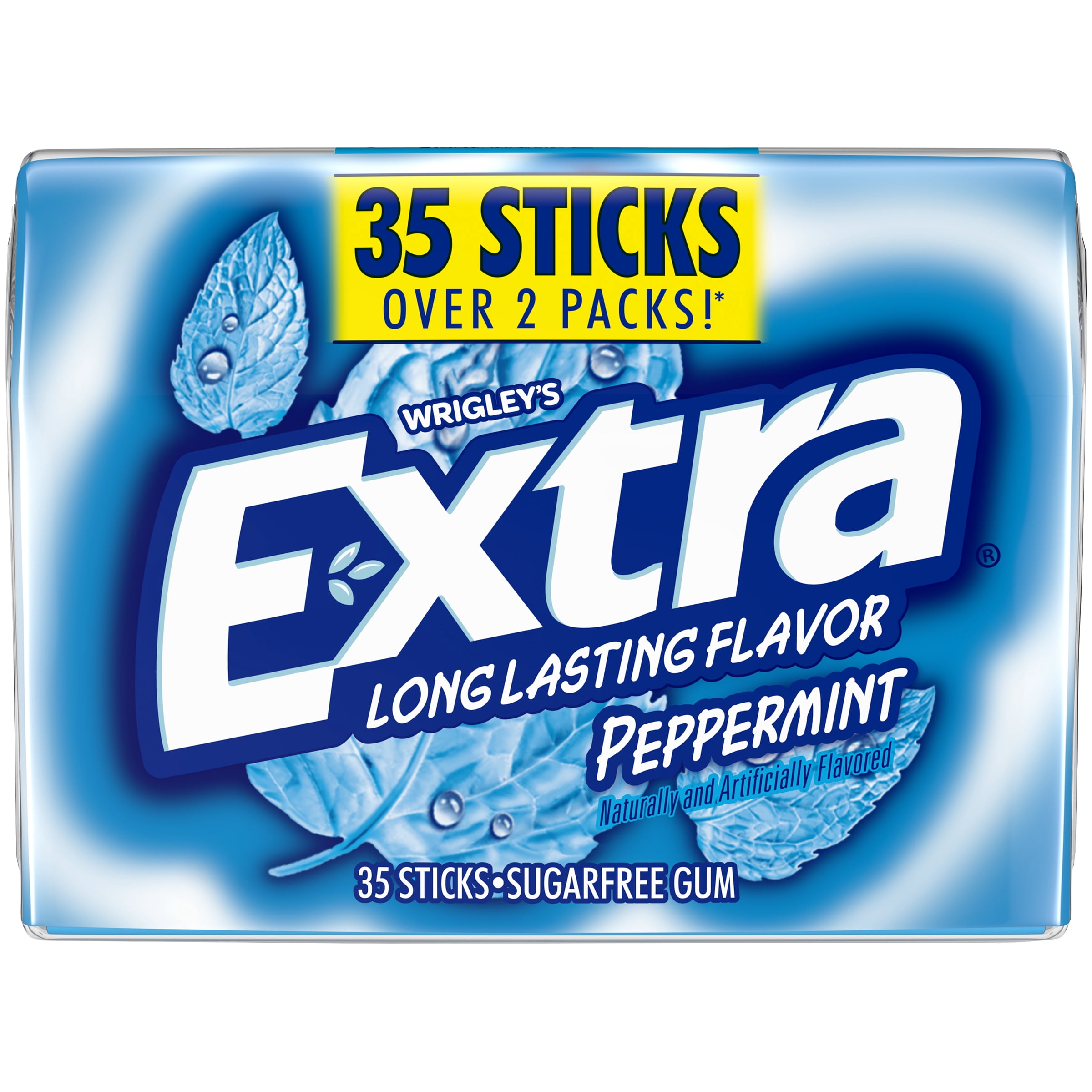EXTRA Gum Variety Sugarfree Chewing Gum Polar Ice Peppermint Spearmint 35-Stick Packs 6 Pack