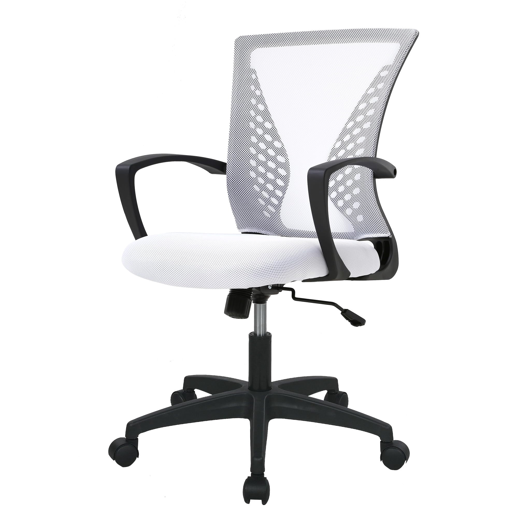 PayLessHere Ergonomic Office Chair, Lumbar Support, Adjustable Height with Armrests for Adults(White)