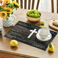 thumbnail image 3 of 10 Commandments Placemats Set of 6 Christian Religious Table Mats Washable Place mats for Home Party Indoor Kitchen Dining Table Decoration 12x18 Inch, 3 of 6