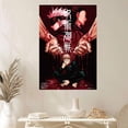 thumbnail image 2 of Jujutsu Kaisen: Yuji, Gojo & Geto Dark Blood Aesthetic Art Poster Size 24''x36'' Googate, 2 of 5