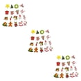 thumbnail image 3 of Yuarrent 100 Pieces Flatback Buttons Christmas Mixed Connectors Button Scrapbooking Garment Embellishment 2-Holes Accessories Lovely Type1, 3 of 6