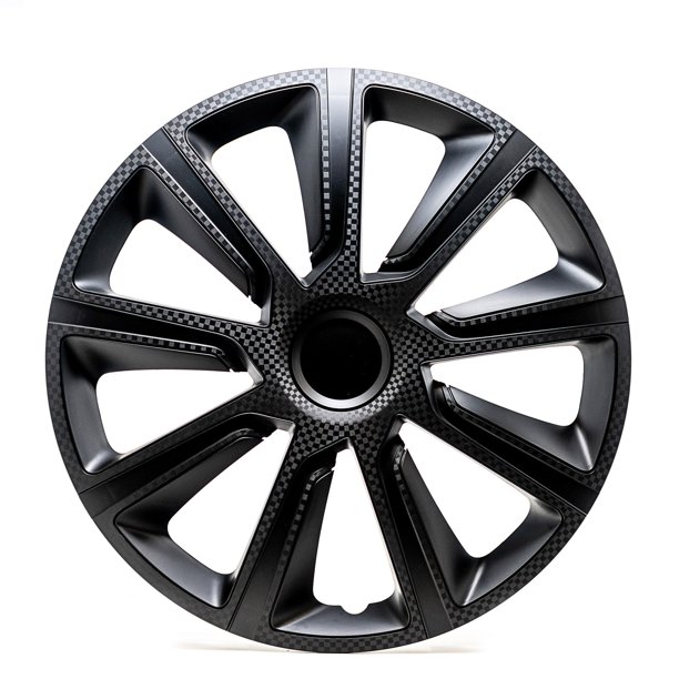 Alpena 15" Ivo Carbon Wheel Covers, Black, set of 4