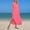Dresses-652Pink, variant on Gamivast Women's T Shirt Maxi Dress V-Neck Short Sleeve Split Hem Loose Fit Summer Beach Casual Pockets Plain Long Cotton Feel Flowy Daily Sun Dress