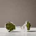 thumbnail image 4 of Raw Moldavite Crystal Stud Earrings, Raw Crystal Earrings, Healing Crystal Studs, Women Earrings, Gemstone Earrings, Green Gemstone Studs, 4 of 10