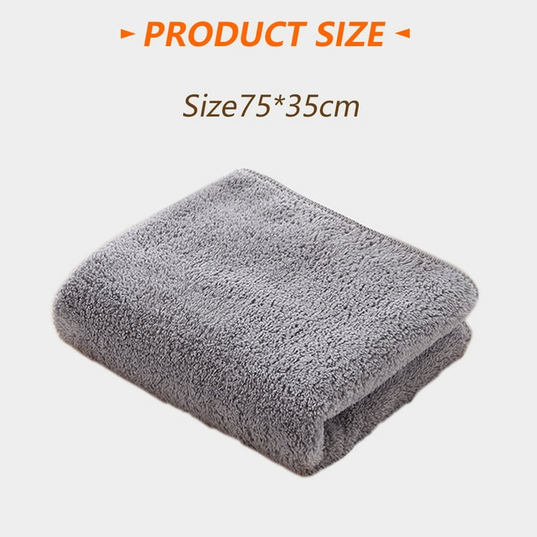 2-pack terry towels, 35 x 75 cm, microfiber, towel, bath towel, face towel,  guest towel, shower towel, sauna towel - Light gray