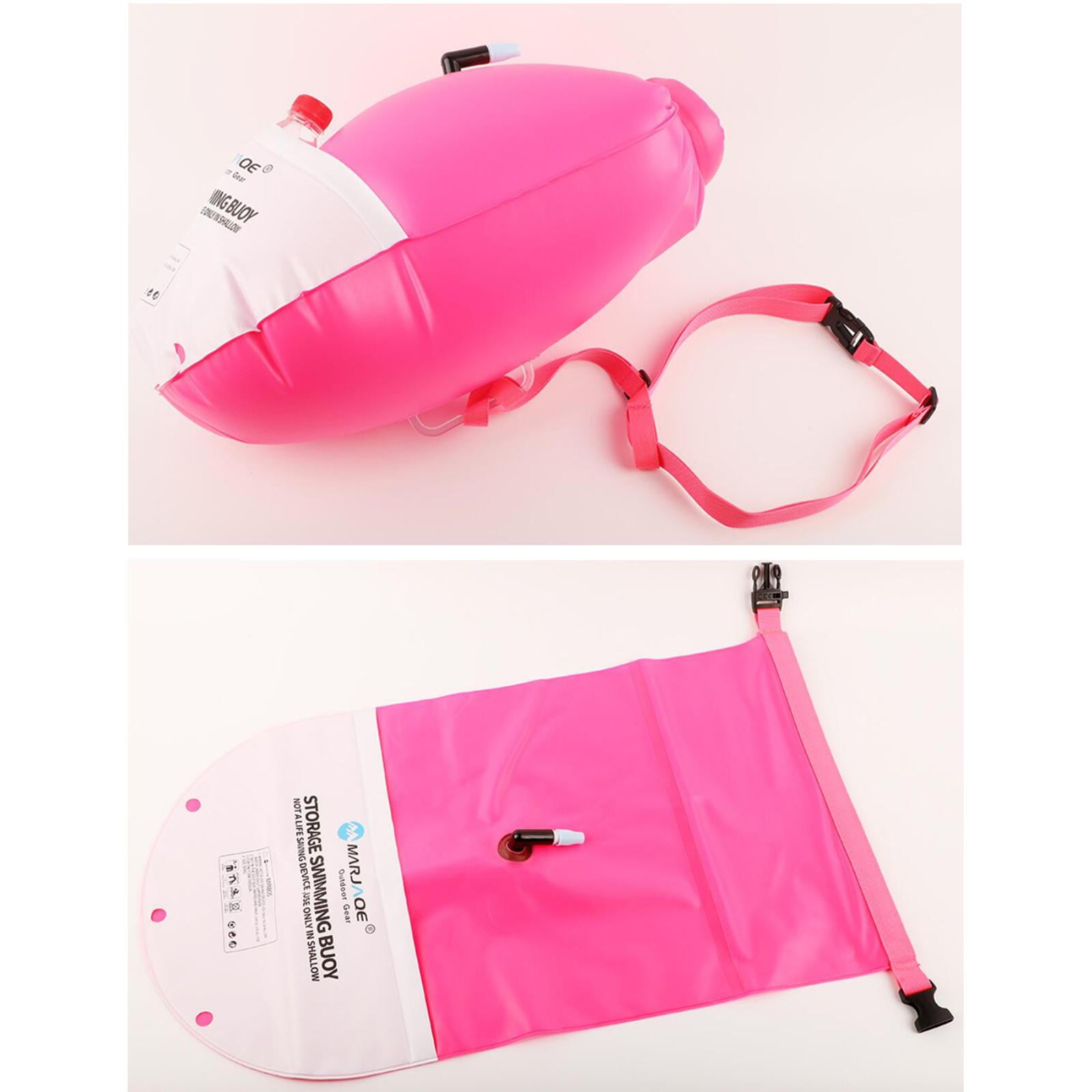 Axioma 20L Waterproof Swim Bouy with Storage Space Inflatable Dry Bag Bright Color Swim Rosy