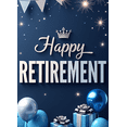 thumbnail image 4 of Decorative Design Retirement Banner Blue Balloon Happy Event Crown for Retirement Party Celebration Indoor Decoration, 4 of 8