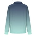 thumbnail image 4 of Mceream Women's Ribbed Knit Shacket Button Down Gradient Jackets Long Sleeve Sweater Shirts Fall Winter Trendy Cardigans Plus Size Winter Warm Outwear Chaqueta De Invierno Para Mujer Green XXL, 4 of 5