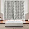 thumbnail image 2 of Ambesonne Nature Kitchen Curtains, Autumn Forest Leaves, 55"x39", Pale Grey and Multicolor, 2 of 3