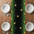 thumbnail image 6 of St. Patrick's Day Table Runner - 120 Inch Long, Kitchen Dining Table Runner Dresser Scarves, Green Lucky Shamrocks Harp Beer Black Farmhouse Decor for Coffee Tables Wedding Party Banquet, 6 of 8