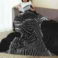 thumbnail image 6 of Pofeuu Geometric Lines Dog Art Print Ultra-Soft Micro Fleece Blanket,for Bed Or Sofa,All Season Throw Blankets Flannel Blanket-60"x50", 6 of 7