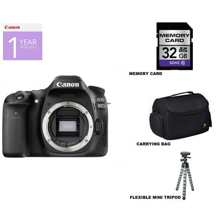Image of Canon EOS 80D DSLR Camera - Body Only Starter Kit
