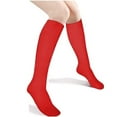 thumbnail image 3 of 12 Pairs Womens Girls Uniform School Socks Knee High Soccer Red Size 9-11 XL Lot, 3 of 4