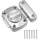 thumbnail image 1 of Pestillo de puerta Cerraduras pequeñas Cerradura de puerta de seguridad Pestillos de aleación de zinc Pestillo para puerta Baño Dormitorio Inodoro con 6 tornillos, 1 of 5