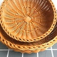 thumbnail image 5 of Travelwant Handmade Rattan Bread Baskets Round Wicker Fruit Basket for Serving, 5 of 7