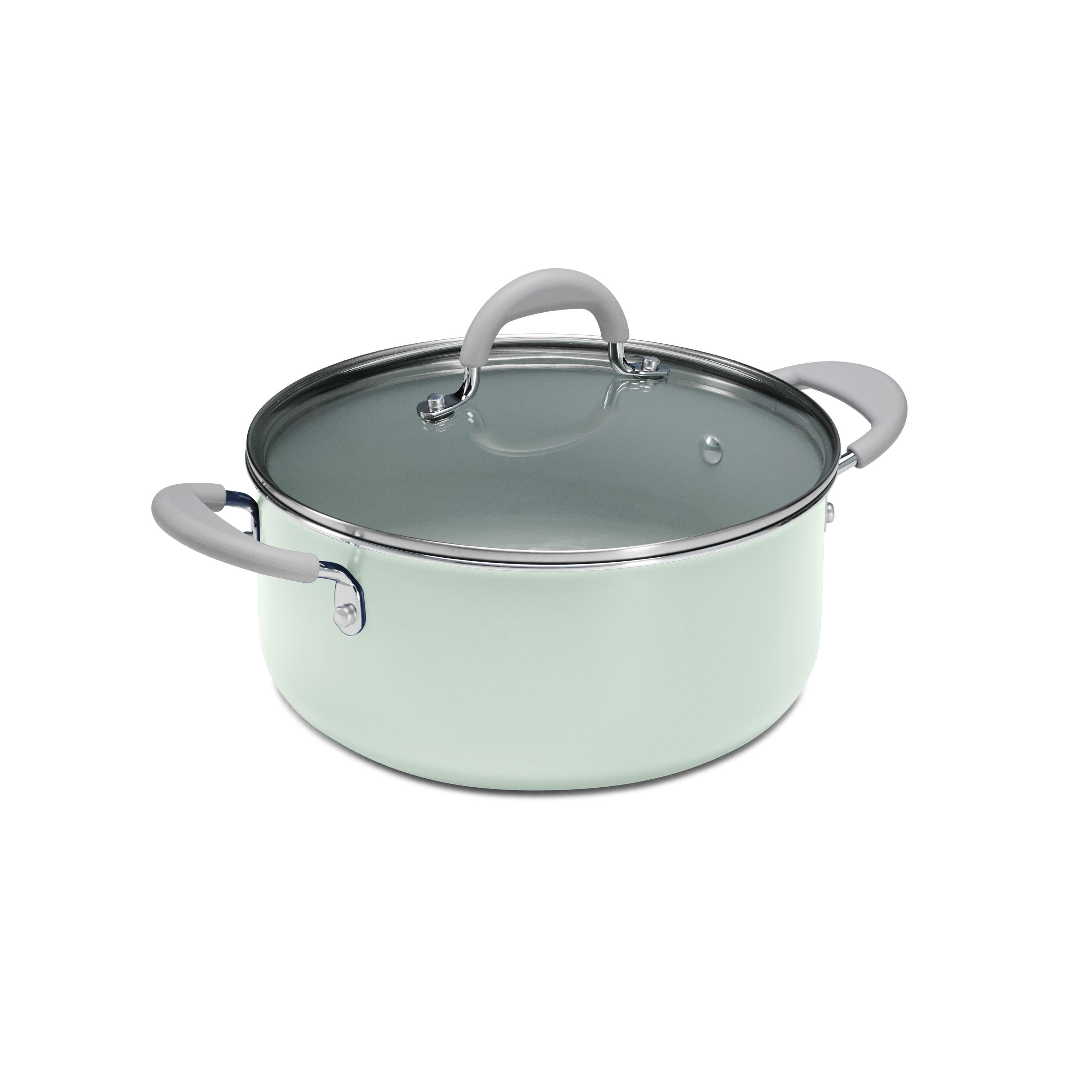Tramontina 13-Piece Ceramic Cookware Set, Everyday Collection - Mint