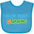 thumbnail image 3 of Inktastic Sous Chef in Training Boys or Girls Baby Bib, 3 of 4