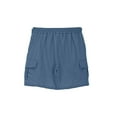 thumbnail image 3 of Kiijoy Tween Boys Cargo Shorts Casual Solid Knee-Length Shorts with Pockets, Sizes 3-14, 3 of 6