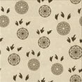 thumbnail image 1 of Ahgly Company Machine Washable Indoor Square Transitional Moccasin Beige Area Rugs, 4' Square, 1 of 7