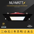 thumbnail image 2 of NuWatt 6 Inch 2 HR FIRE Rated LED Recessed Light, 5CCT Selectable, Dimmable,Square Black Trim 6 Pack, 2 of 8