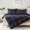 Black, variant on Pinch Pleat Feathers and Down Blanket  Size Duvet Insert,750+ Fill Power,1200TC  ,   Seasons Gray Warm Hotel Comforter with 8 Tabs