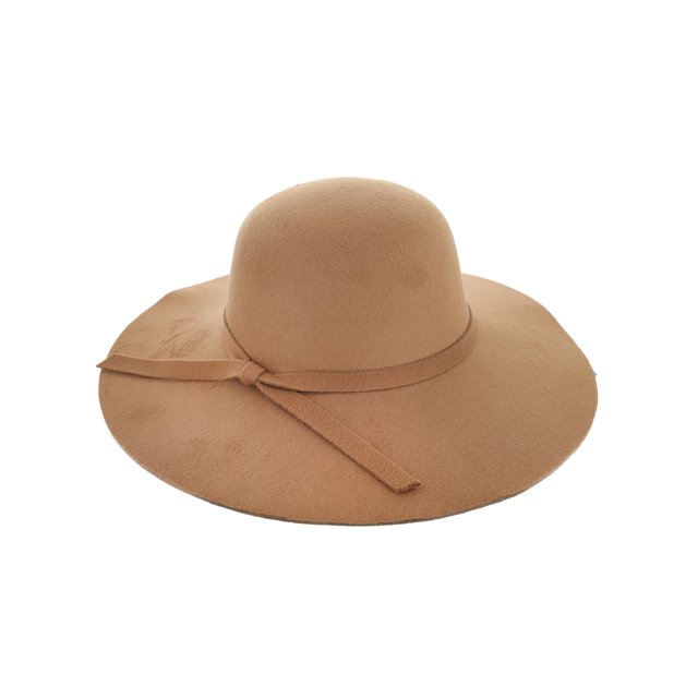 Top Headwear Chapeau en Feutre Ceinturé Mode - Beige