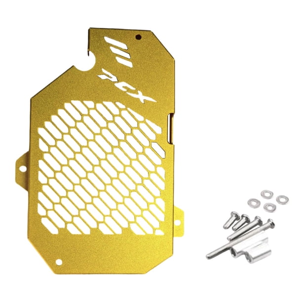 Protector de radiador para motocicleta, resistente, fácil de instalar y reemplazar. Oro