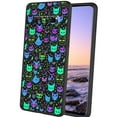 thumbnail image 1 of Compatible with Samsung Galaxy S10+ Plus Phone Case, Horror-Black-Witchy-Neon-Skulls-6 Case Silicone Protective for Teen Girl Boy Case for Samsung Galaxy S10+ Plus, 1 of 1