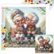 thumbnail image 1 of 5D DIY Con Cuentas Cuadradas Pareja Ancianos Del Arte 35x35cm, 1 of 9